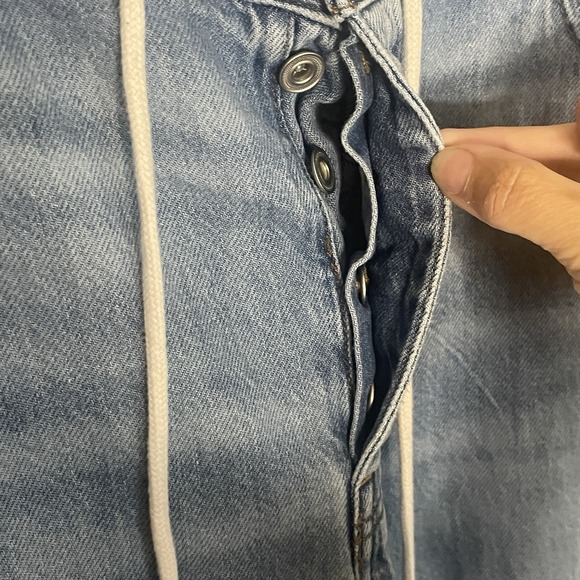 Madewell Jeans Low Slung Baggy Womens 32 /14 Medium Wash Denim Button Fly - Picture 6 of 16